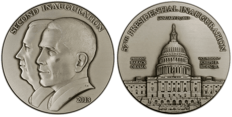 2013 Silver Medal Obama-Biden Inauguration Medalcraft Mint