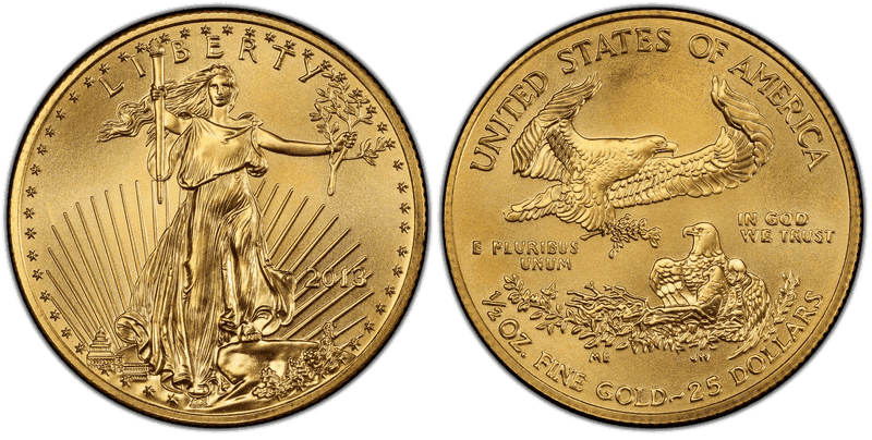 2013 American Eagle Twenty Five Dollar Gold