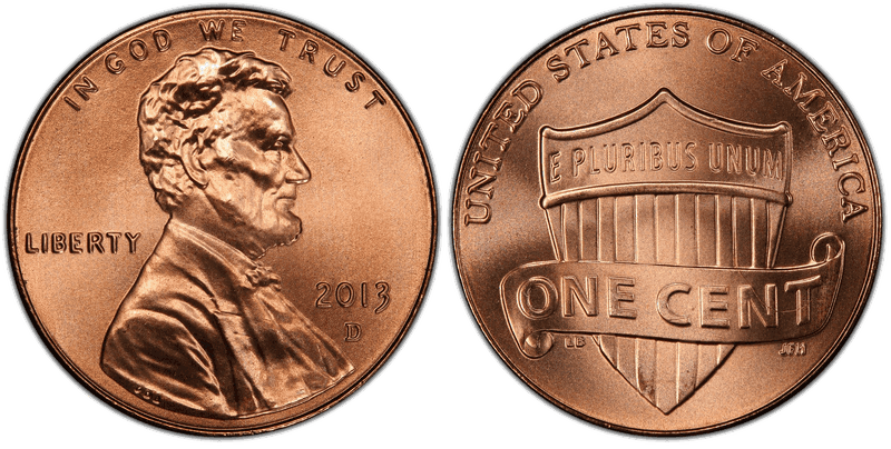 2013 Lincoln Shield Cent