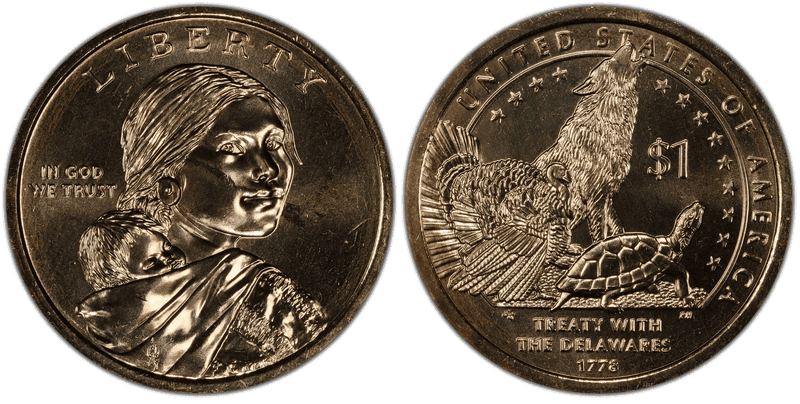 2013 (D) Native American Dollar - Position B