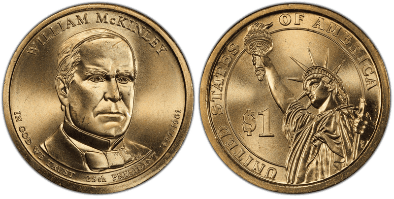 2013 (P) Presidential Dollar - William McKinley, Position B