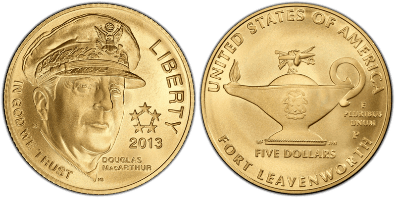 2013 5-Star Generals Commemorative Five Dollar Gold