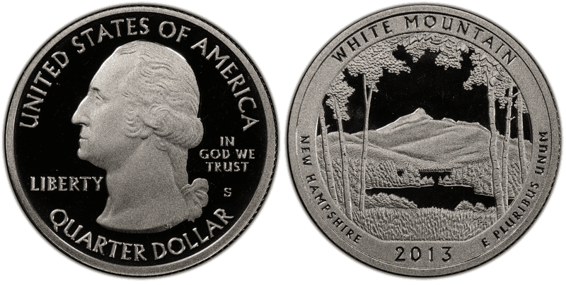 2013 (S) Proof White Mountain National Park Quarter