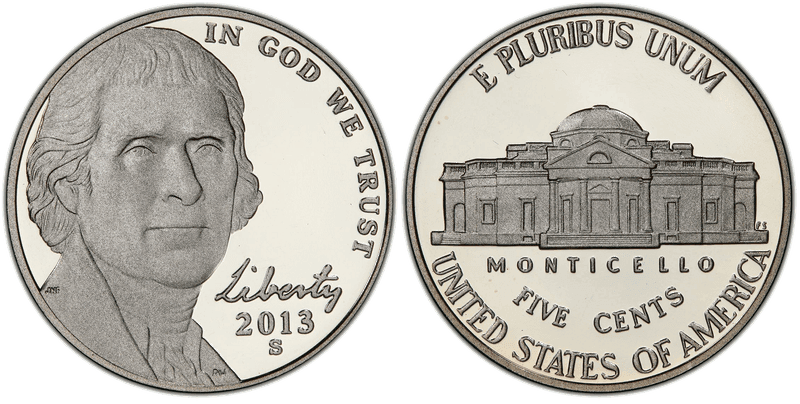 2013 (S) Proof Jefferson Nickel