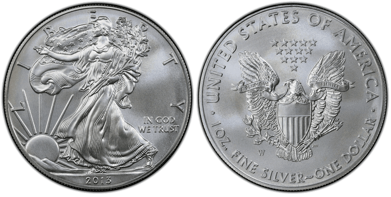 2013 (W) Burnished Silver Eagle