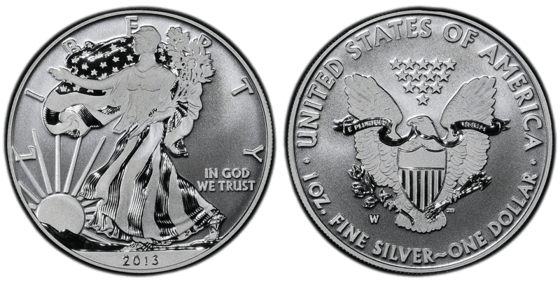 2013 (W) Enhanced Uncirculated Silver Eagle