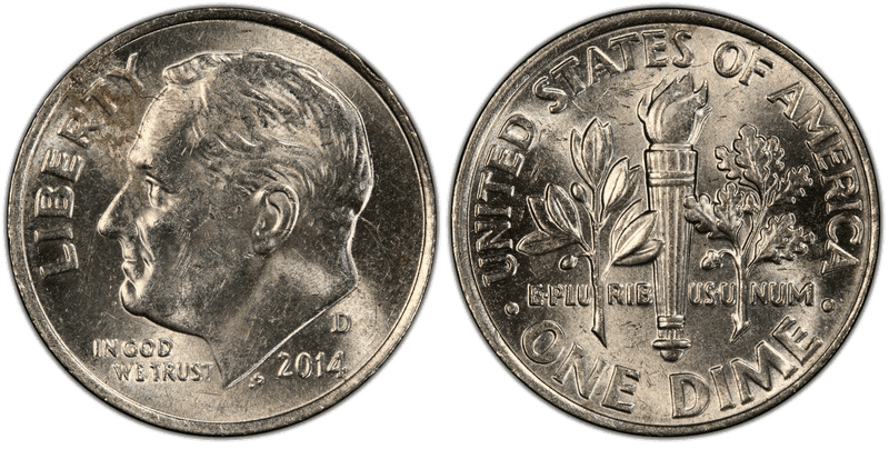 2014 Roosevelt Dime