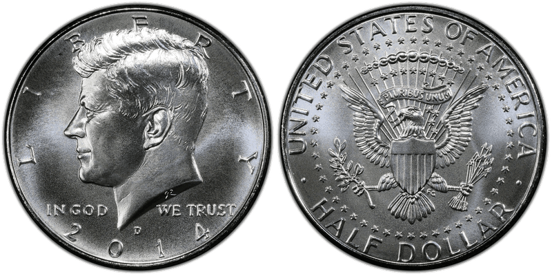 2014 (D) Kennedy Half Dollar - Silver, 50th Anniversary Set