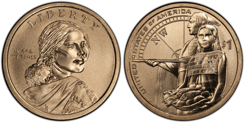 2014 (D) Native American Dollar - Position A