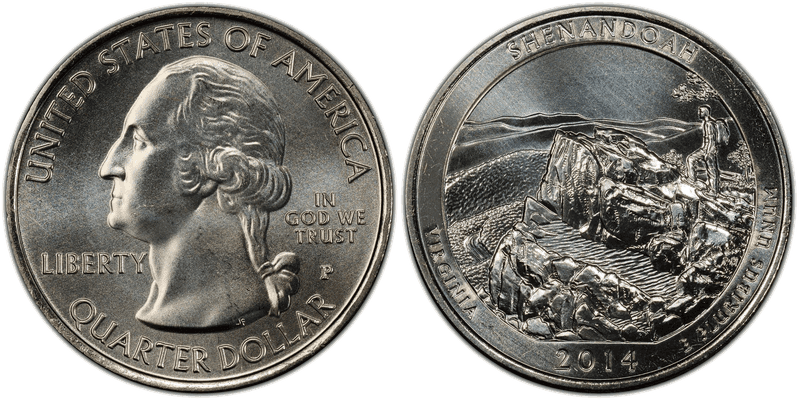 2014 (P) Shenandoah National Park Quarter