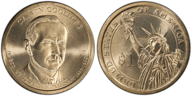 2014 (P) Presidential Dollar - Calvin Coolidge, Position B