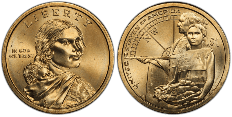 2014 (P) Native American Dollar - Position A