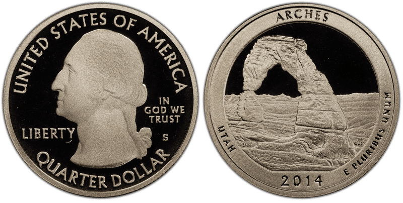 2014 (S) Proof Arches National Park Quarter
