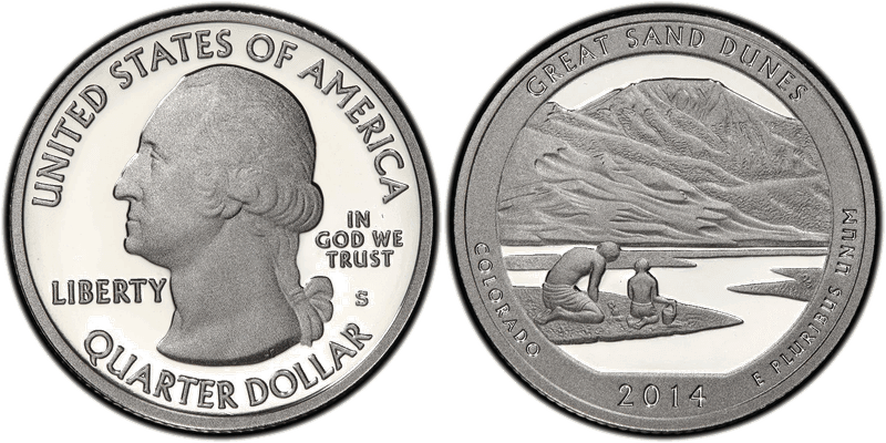 2014 (S) Proof Great Sand Dunes-Silver Quarter
