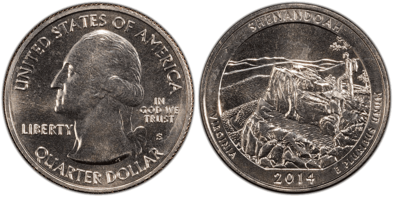 2014 (S) Shenandoah National Park Quarter