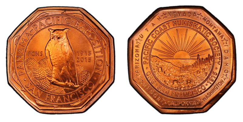 2015 Medal 100th AnniversaryP.C.N.S. Copper