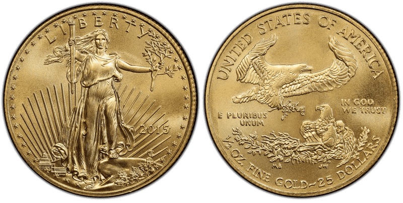 2015 American Eagle Twenty Five Dollar Gold