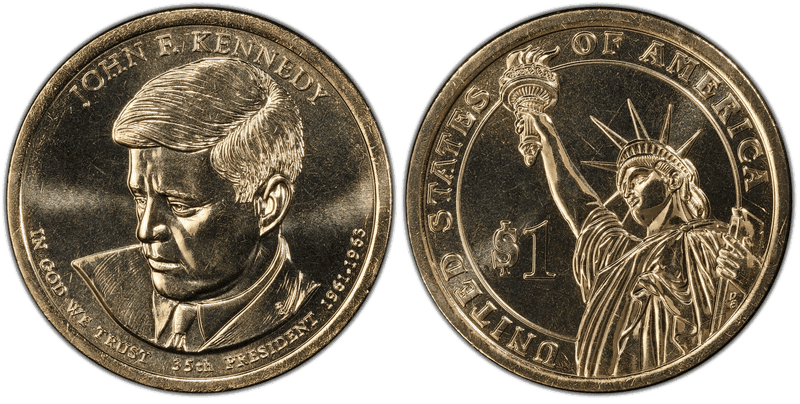 2015 (D) Presidential Dollar - John F. Kennedy, Position A