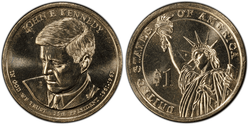 2015 (D) Presidential Dollar - John F. Kennedy, Position B