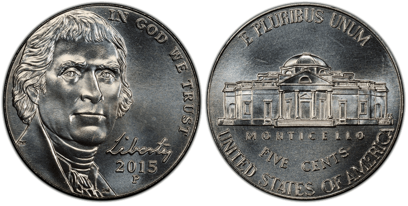 2015 (P) Jefferson Nickel