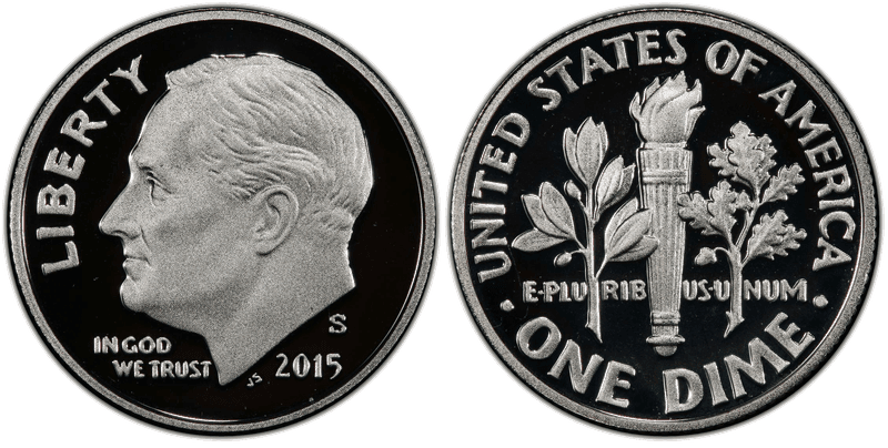 2015 (S) Proof Silver Roosevelt Dime