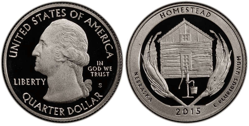 2015 (S) Proof Homestead National Park Quarter