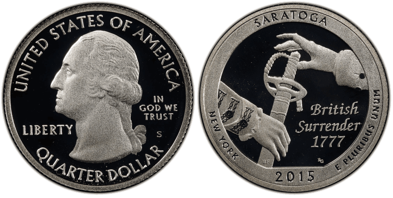 2015 (S) Proof Saratoga National Park - Silver Quarter