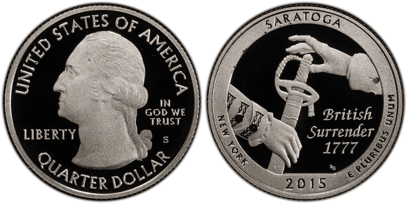 2015 (S) Proof Saratoga National Park Quarter