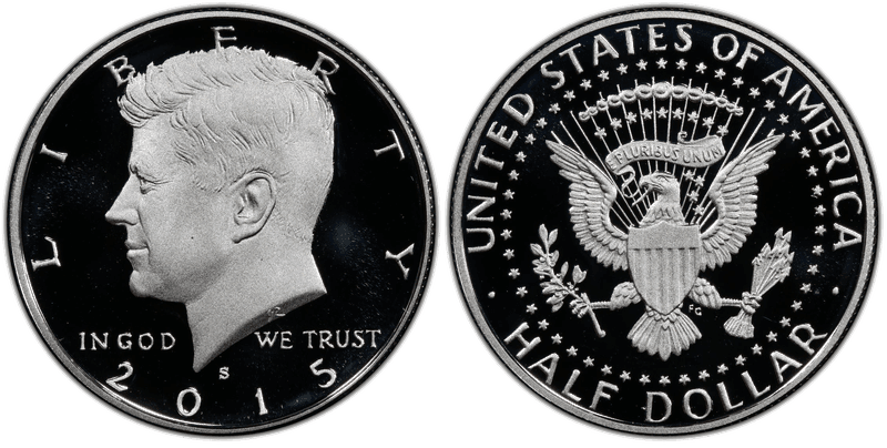 2015 (S) Proof Silver Kennedy Half Dollar