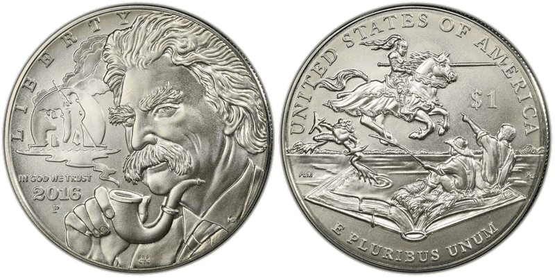 2016 (P) Mark Twain Dollar