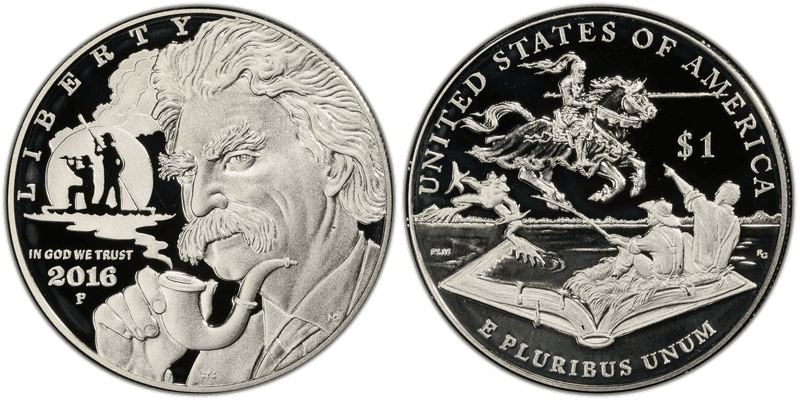 2016 (P) Proof Mark Twain Dollar