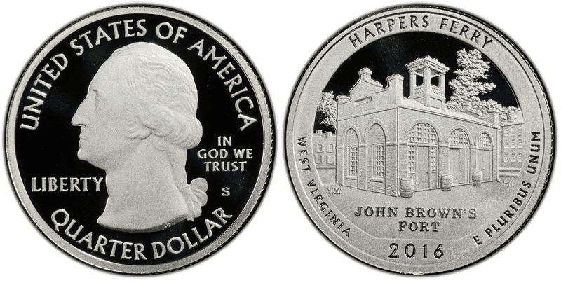 2016 (S) Proof Harpers Ferry NP-Silver Quarter