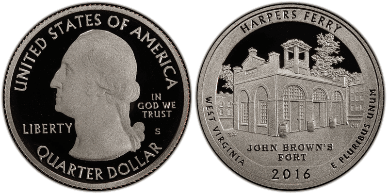 2016 (S) Proof Harpers Ferry National Park Quarter