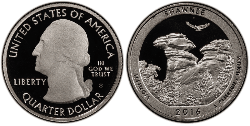 2016 (S) Proof Shawnee National Park Quarter
