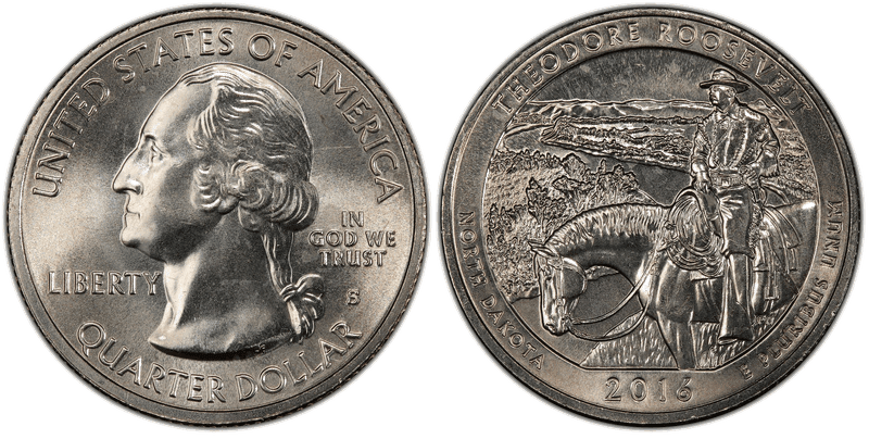 2016 (S) Theodore Roosevelt National Park Quarter