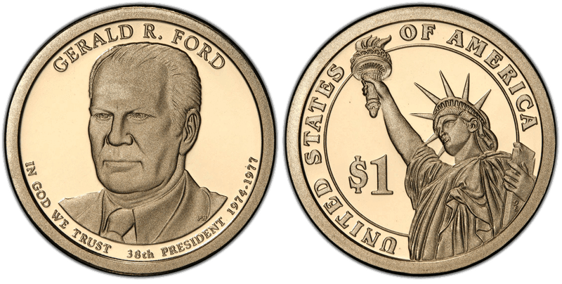 2016 (S) Proof Presidential Dollar - Gerald R. Ford