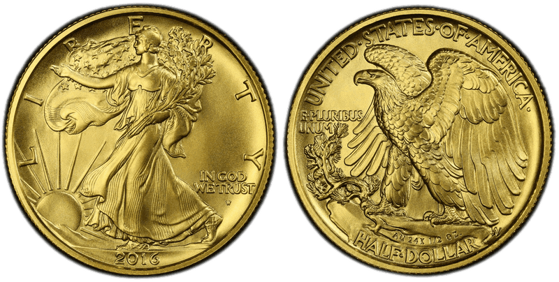 2016 Centennial Gold Walking Liberty Half Dollar