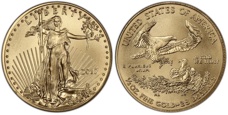 2017 American Eagle Twenty Five Dollar Gold