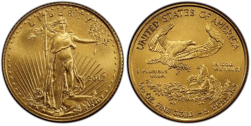 2017 American Eagle Five Dollar Gold