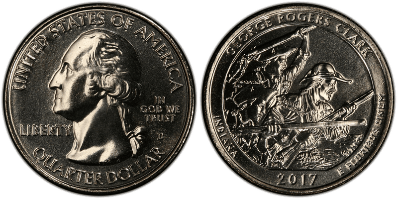 2017 (D) George Rogers Clark National Park Quarter