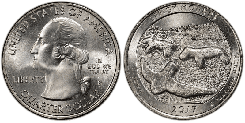 2017 (P) Effigy Mounds National Park Quarter