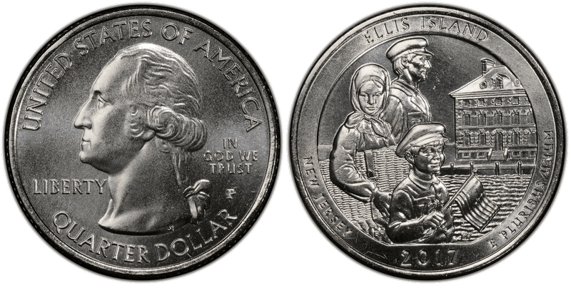 2017 (P) Ellis Island National Park Quarter
