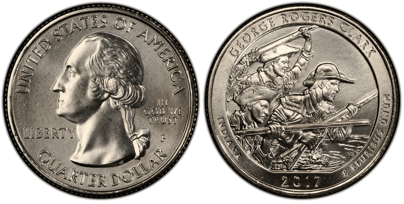 2017 (P) George Rogers Clark National Park Quarter