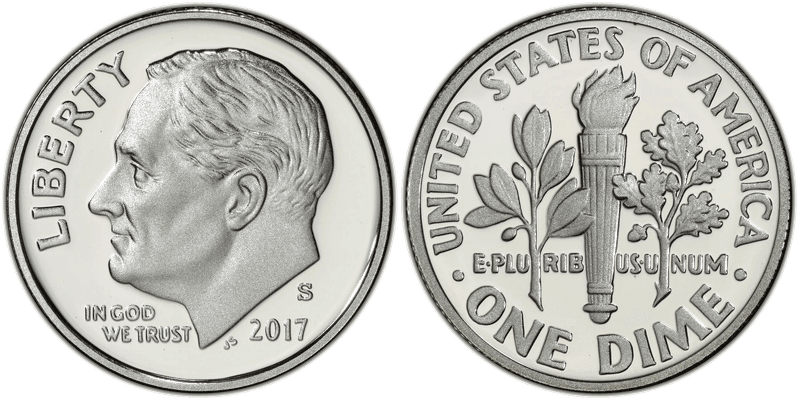 2017 (S) Proof Roosevelt Dime