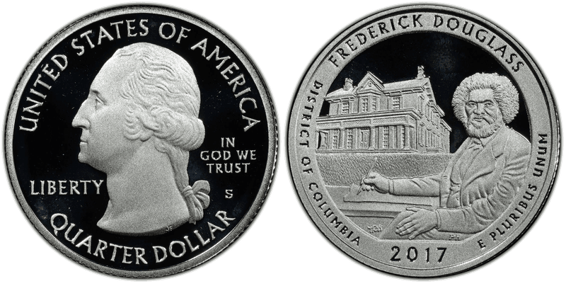 2017 (S) Proof Frederick Douglass National Park Quarter