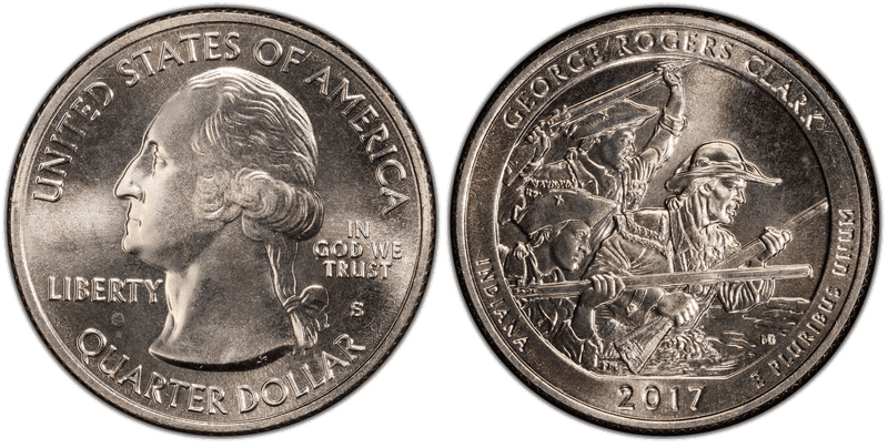 2017 (S) George Rogers Clark National Park Quarter