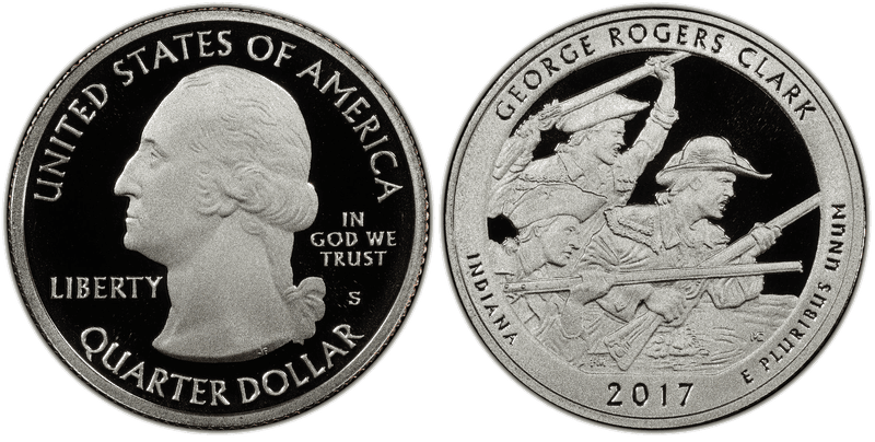 2017 (S) Proof George Rogers Clark National Park Quarter