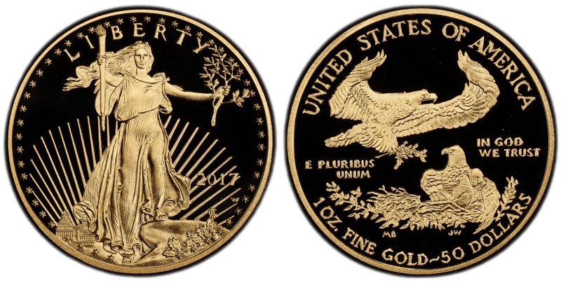 2017 (W) Proof American Eagle Fifty Dollar Gold