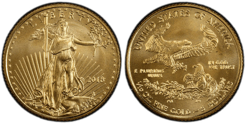 2018 American Eagle Five Dollar Gold