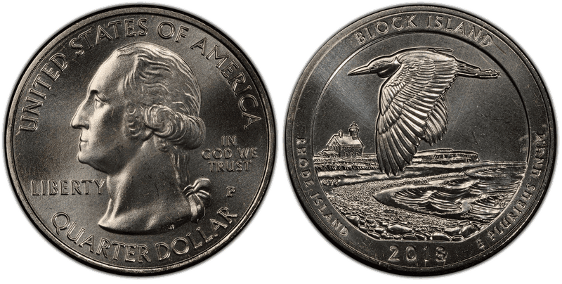 2018 (P) Block Island National Park Quarter